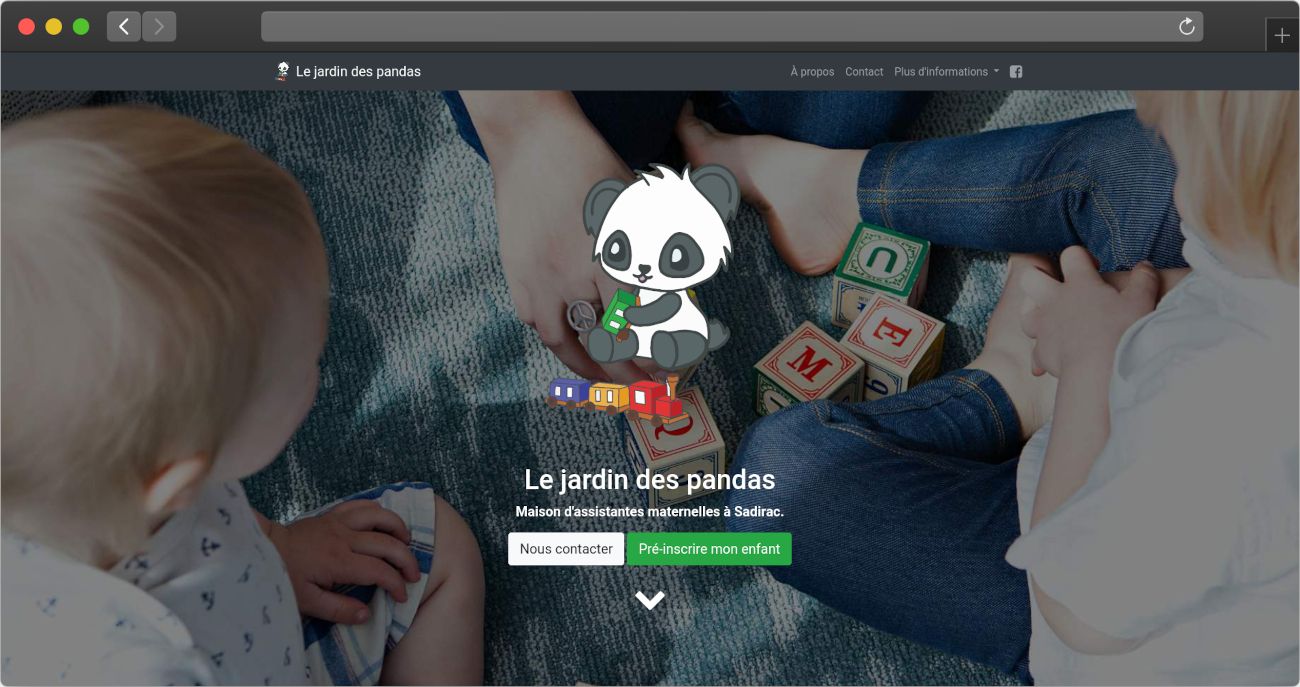 Site internet de la MAM Le jardin des pandas (https://lejardindespandas.fr)