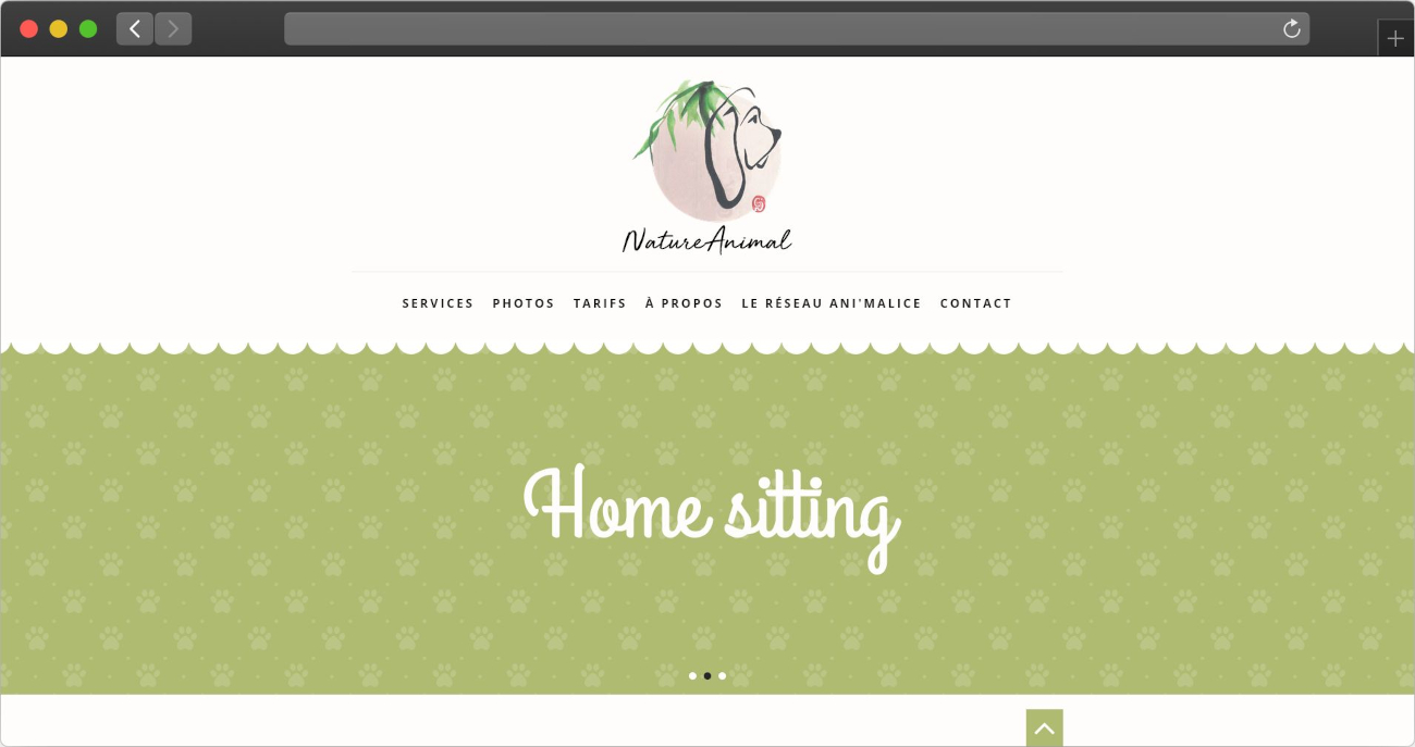 Site internet de l’éducatrice canine Nature Animal